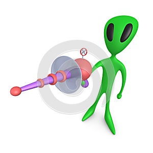 Alien with Lasergun