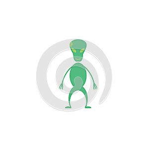 Alien logo template vector