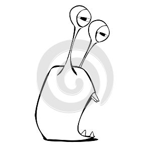 A alien monster from space