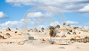 Alien moonscape Lake Mungo Australia