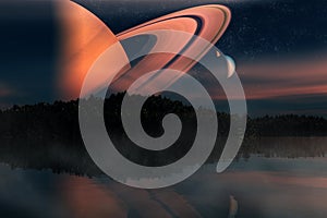 Alien Planet - 3D Rendered Computer Artwork