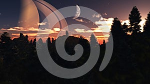 Alien Planet - 3D Rendered Computer Artwork