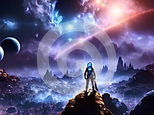 Alien planet Fantasy sci fi background series 139 of 155