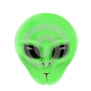 The alien portrait white bk