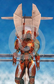 Alien space trooper warrior