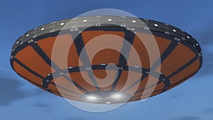 Alien spaceship UFO concept