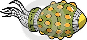 Alien Spaceship Vector Illustration