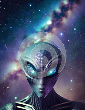 Alien species becoming one with universe