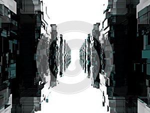 Alien technology background