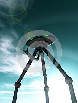 Alien Tripod And Sky 4