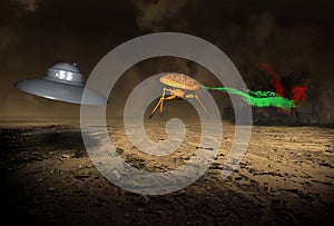 Alien UFO Martians Attack Earth
