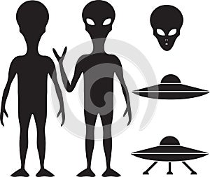 Alien and UFO photo