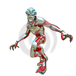 Alien warrior attack