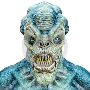 Alien warrior portrait