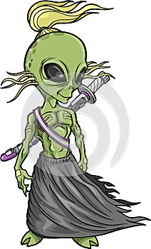 Alien Warrior Vector