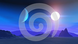 An Alien World Landscape