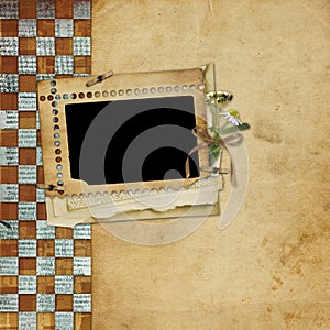 Alienated frame for photo