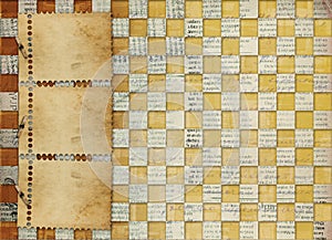 Alienated frame for photo