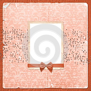 Alienated frame for photo