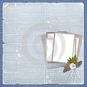 Alienated frame for photo