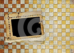 Alienated frame for photo