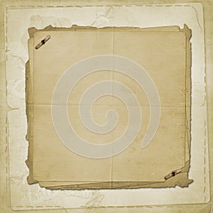 Alienated old paper for cover