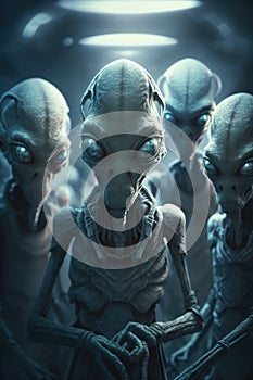 Aliens and extra terrestrials from another planet