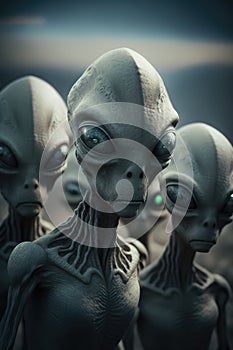 Aliens and extra terrestrials from another planet