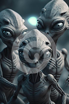 Aliens and extra terrestrials from another planet photo