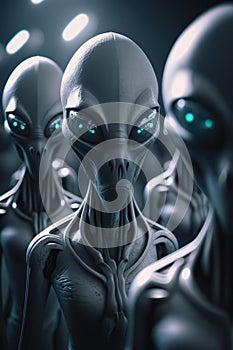 Aliens and extra terrestrials from another planet