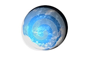 Alife water planet isolated. Elements of this image furnished by NASA.