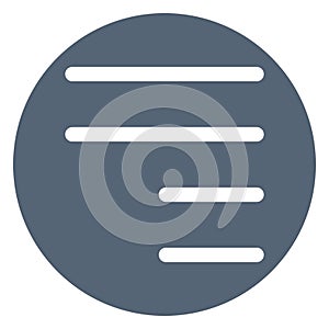 Align, alignment Bold Vector Icon which can be easily edited or modified