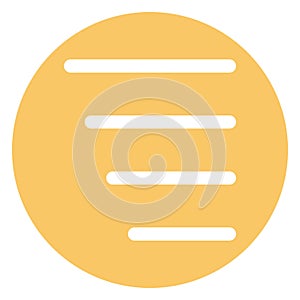 Align, alignment Bold Vector Icon which can be easily edited or modified