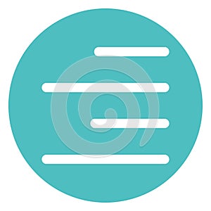 Align, alignment Bold Vector Icon which can be easily edited or modified