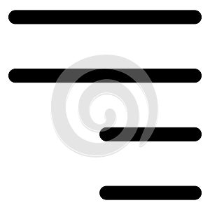 Align, alignment Bold Vector Icon which can be easily edited or modified