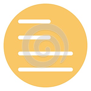 Align, alignment Bold Vector Icon which can be easily edited or modified