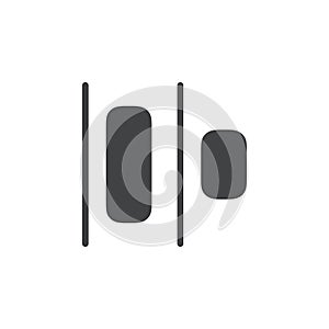 Align icon Vector logo set flat