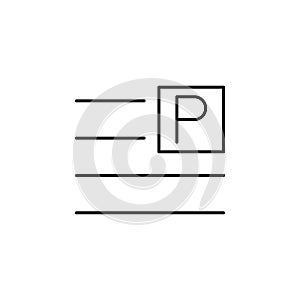 Align, inline, right, text icon. Element of text and typography for mobile concept and web apps icon. Thin line icon for