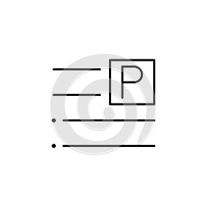 Align, inline, right, text icon. Element of text and typography for mobile concept and web apps icon. Thin line icon for