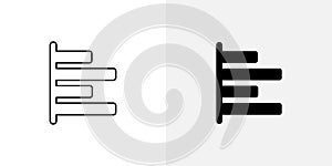 Align left vecor icon set