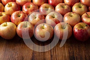 Aligned Apples Background