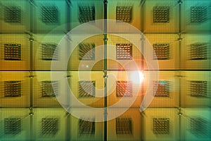 Aligned CPU Computer Processor. Background