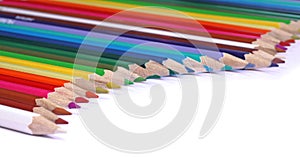 Aligning colored pencil tips