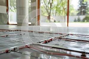 aligning underfloor heating elements with room fixtures