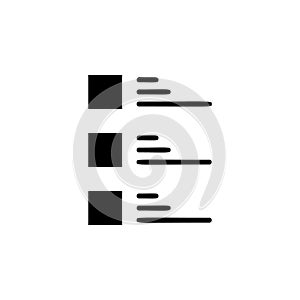 alignment text icon. Simple glyph vector of text editor set icons for UI and UX, website or mobile application
