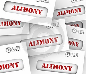 Alimony Envelopes Payments Spousal Support Legal Obligation photo
