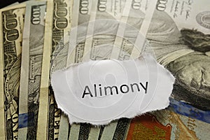 Alimony note photo