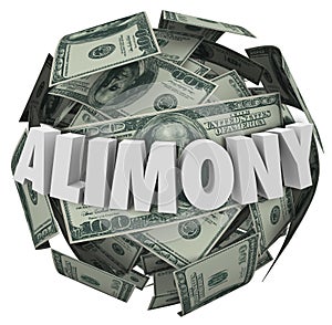 Alimony Word 3d Money Ball Financial Obligation Ex Spousal Support photo