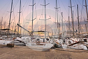 Alimos marina in Athens.