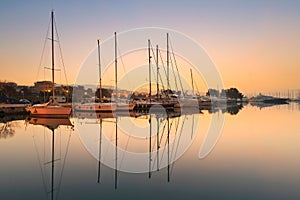 Alimos marina in Athens.